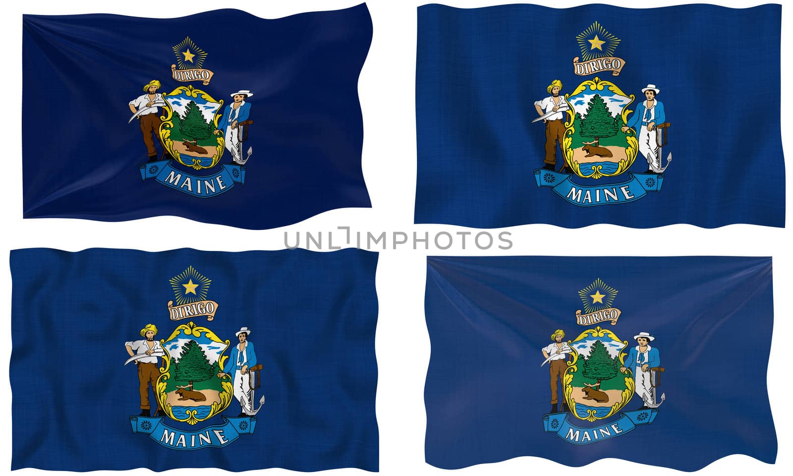 Great Image of the Flag of maine