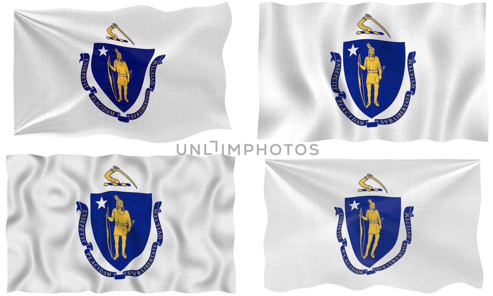 Great Image of the Flag of massachusetts