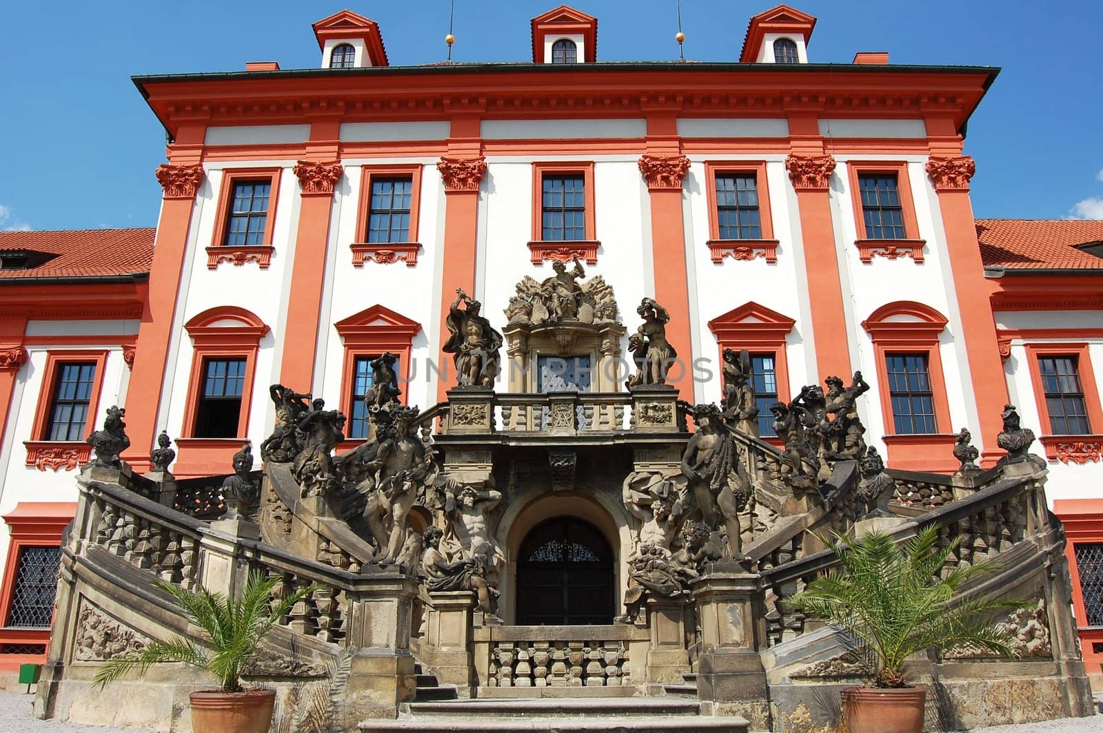 Beautiful Troja Palace in Prague in Czech Republic