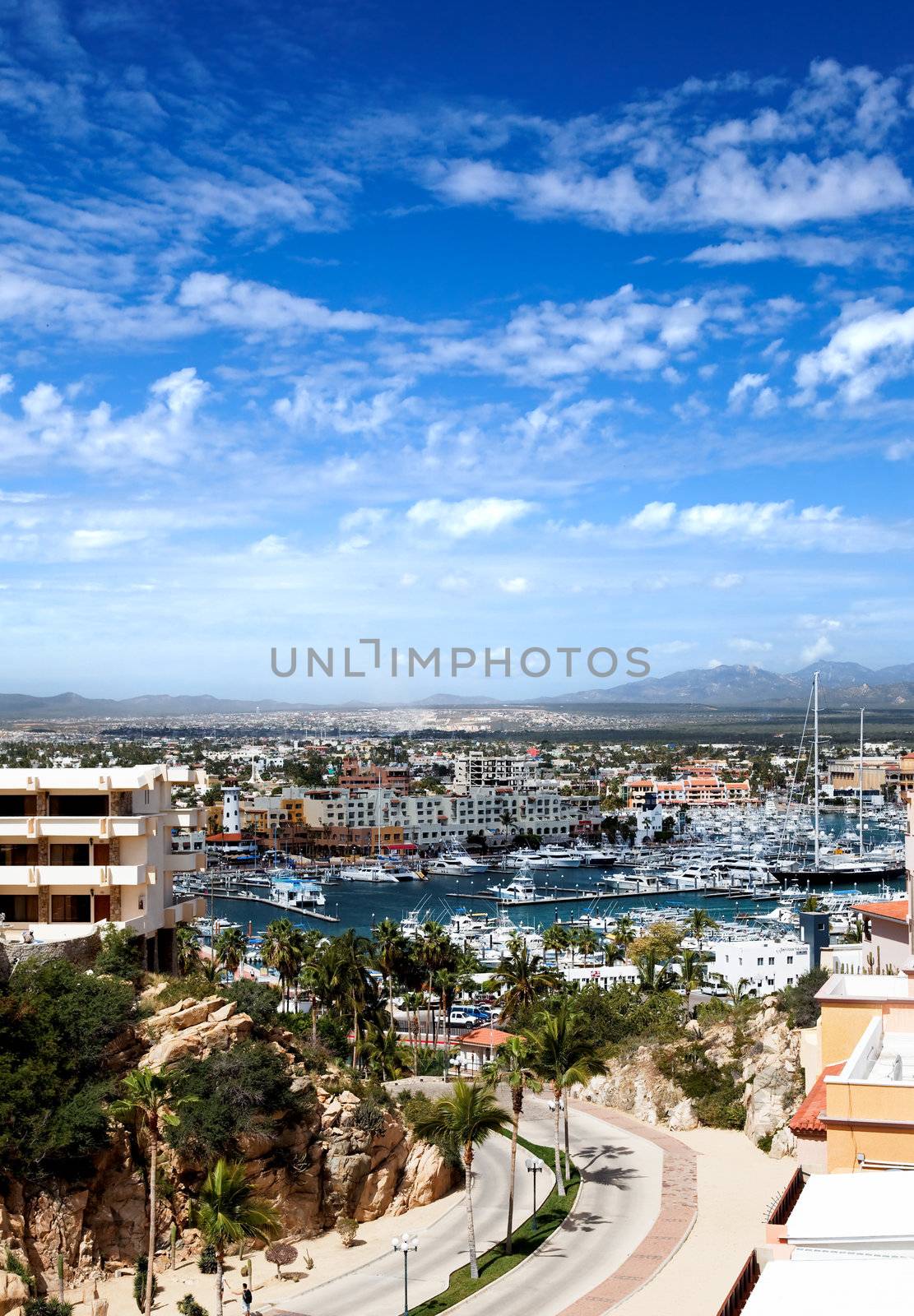Marina and downtown Cabo San Lucas by gary718