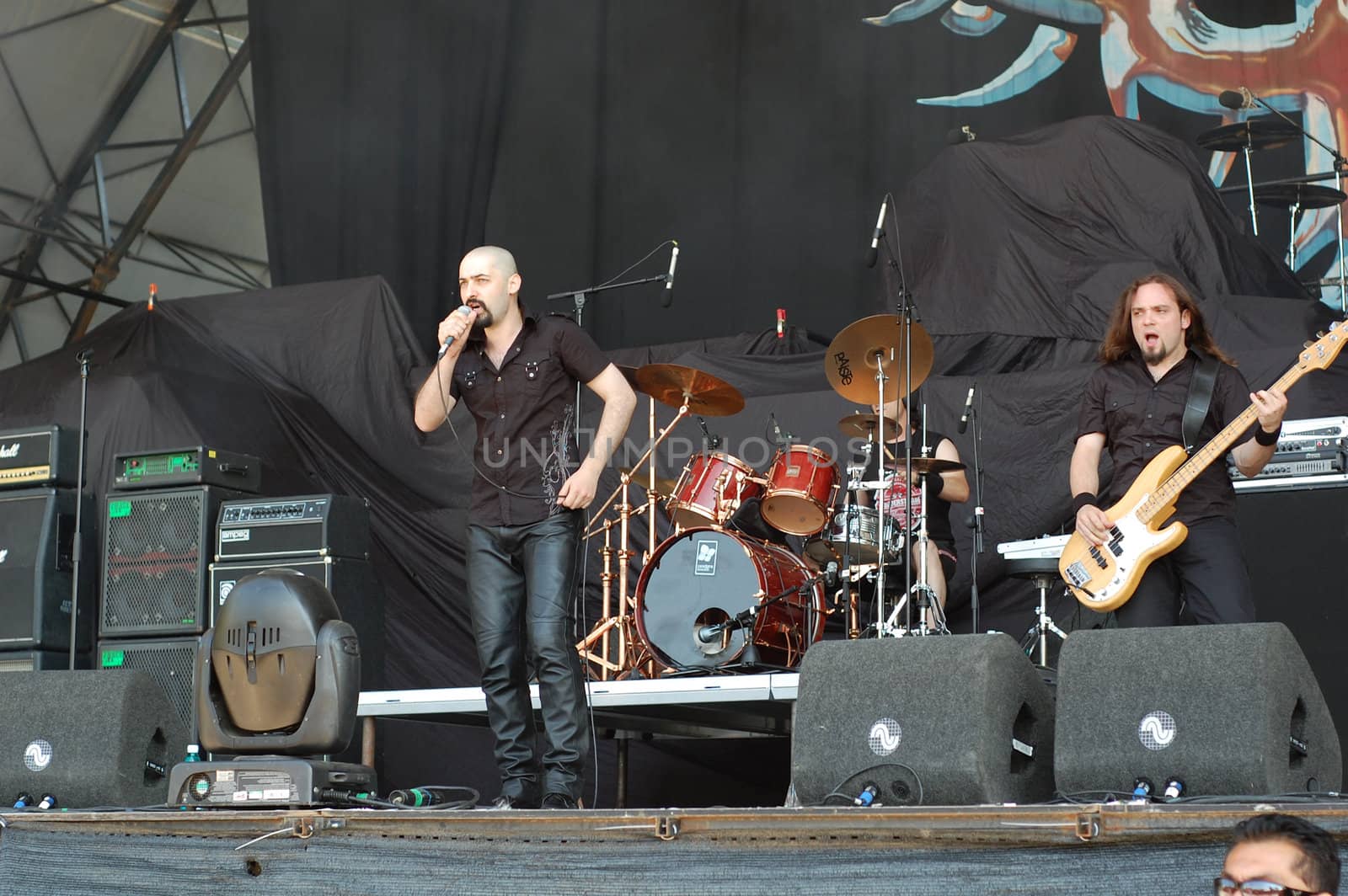 Thunderstorm performs at B'ESTFEST Aftershock July 11, 2008 in Bucharest.