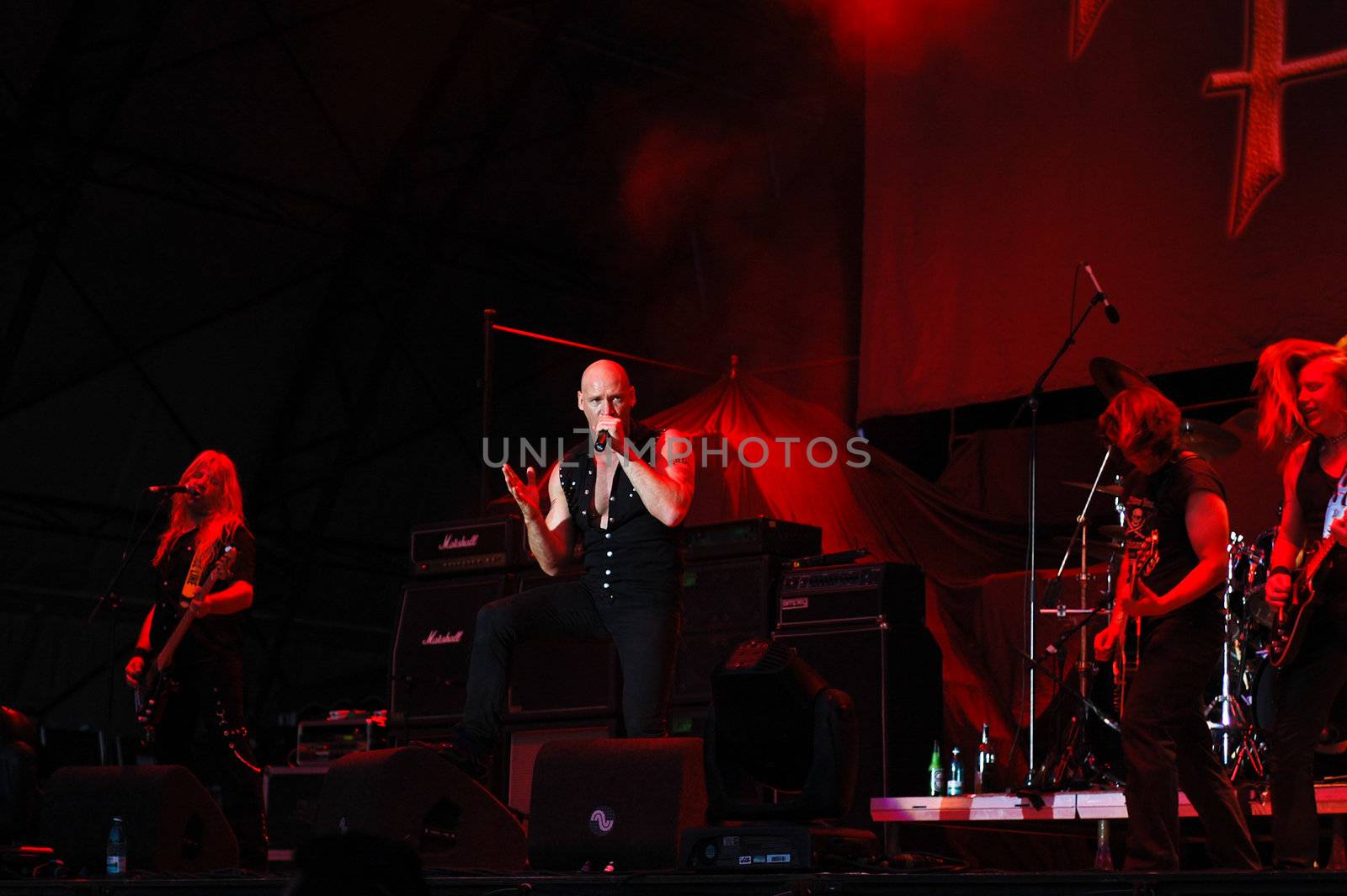 Primal Fear performs at B'ESTFEST Aftershock July 11, 2008 in Bucharest.