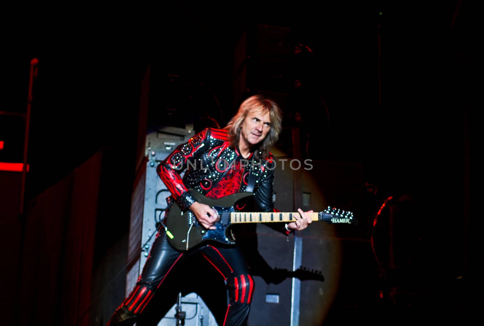  Judas Priest performs at B'ESTFEST Aftershock July 11, 2008 in Bucharest.