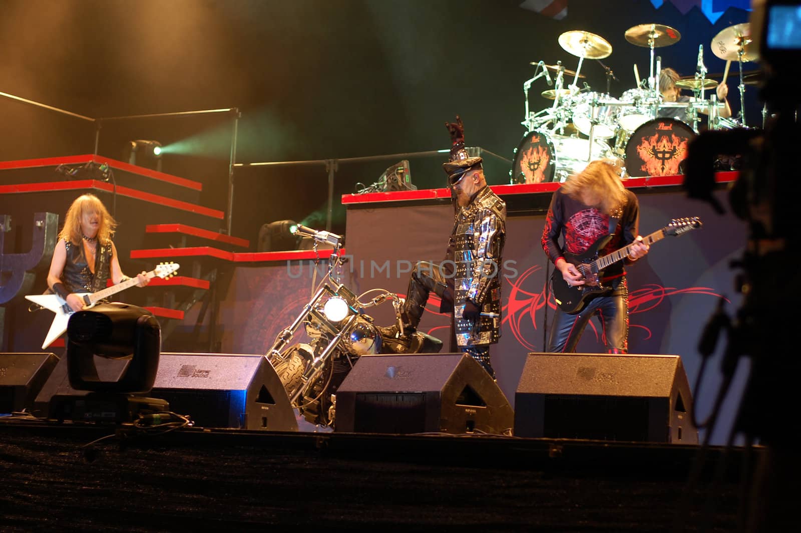  Judas Priest performs at B'ESTFEST Aftershock July 11, 2008 in Bucharest.