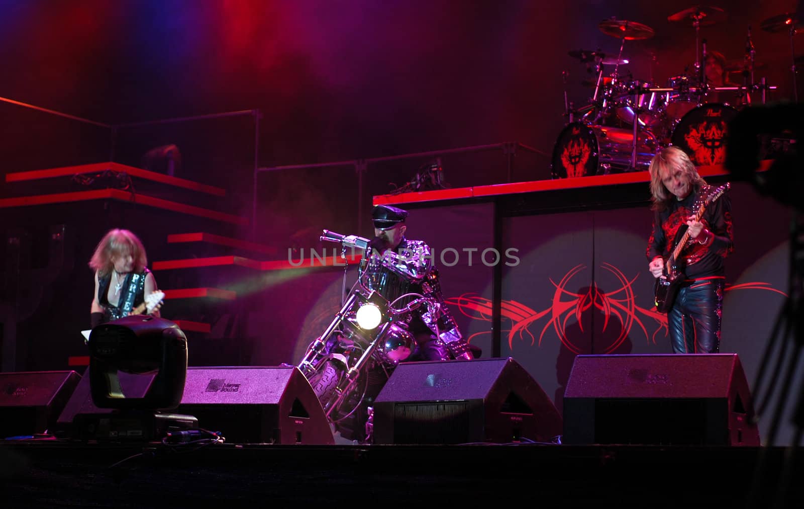  Judas Priest performs at B'ESTFEST Aftershock July 11, 2008 in Bucharest.