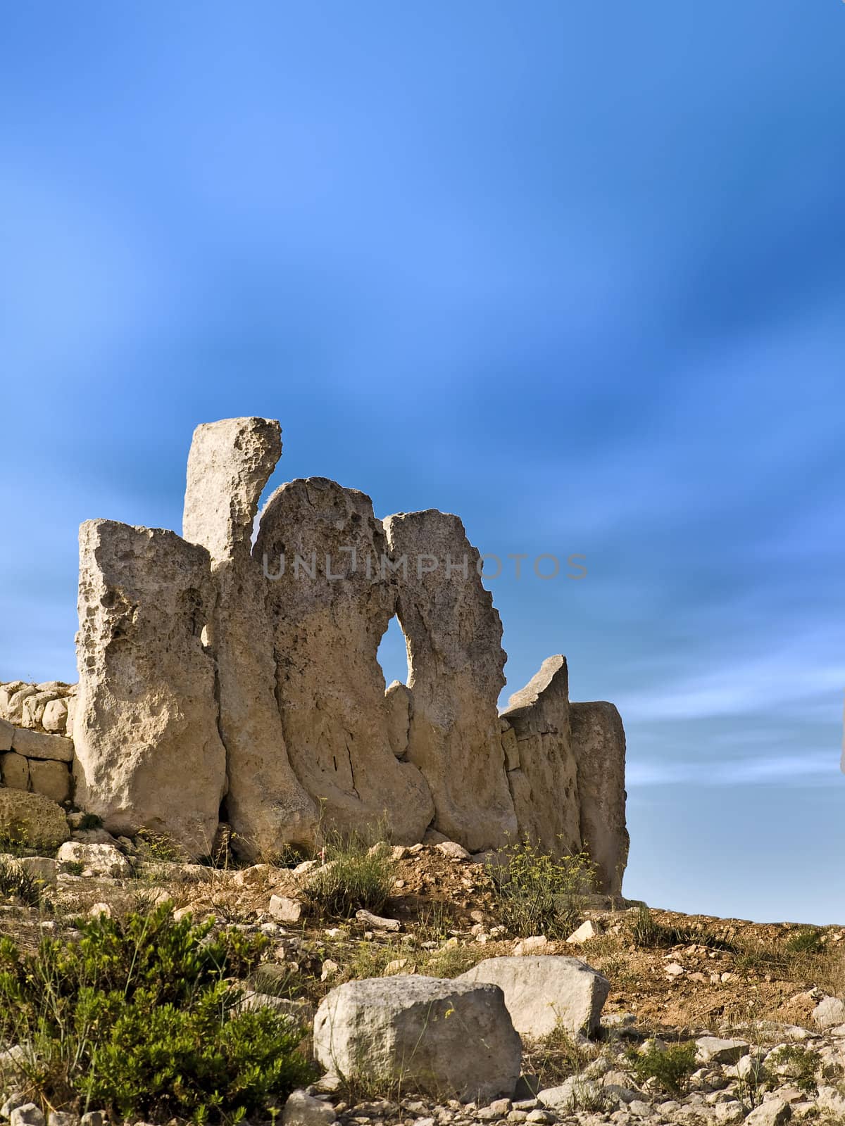 The oldest freestanding building in the world - Neolithic temples of Hagar Qim in Malta