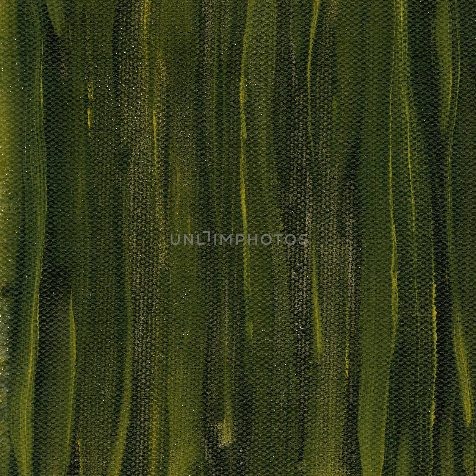 dark green grunge watercolor abstract on artist canvas with a coarse texture, self made by photographer