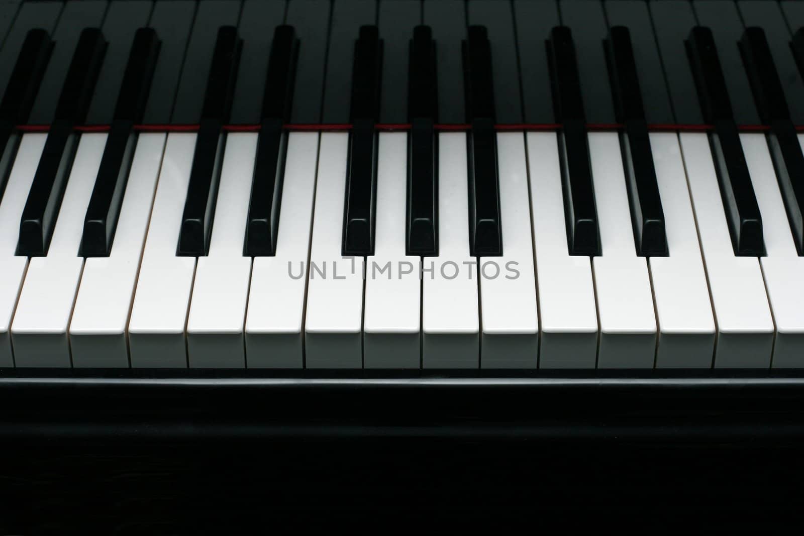 Ebony and ivory piano keys