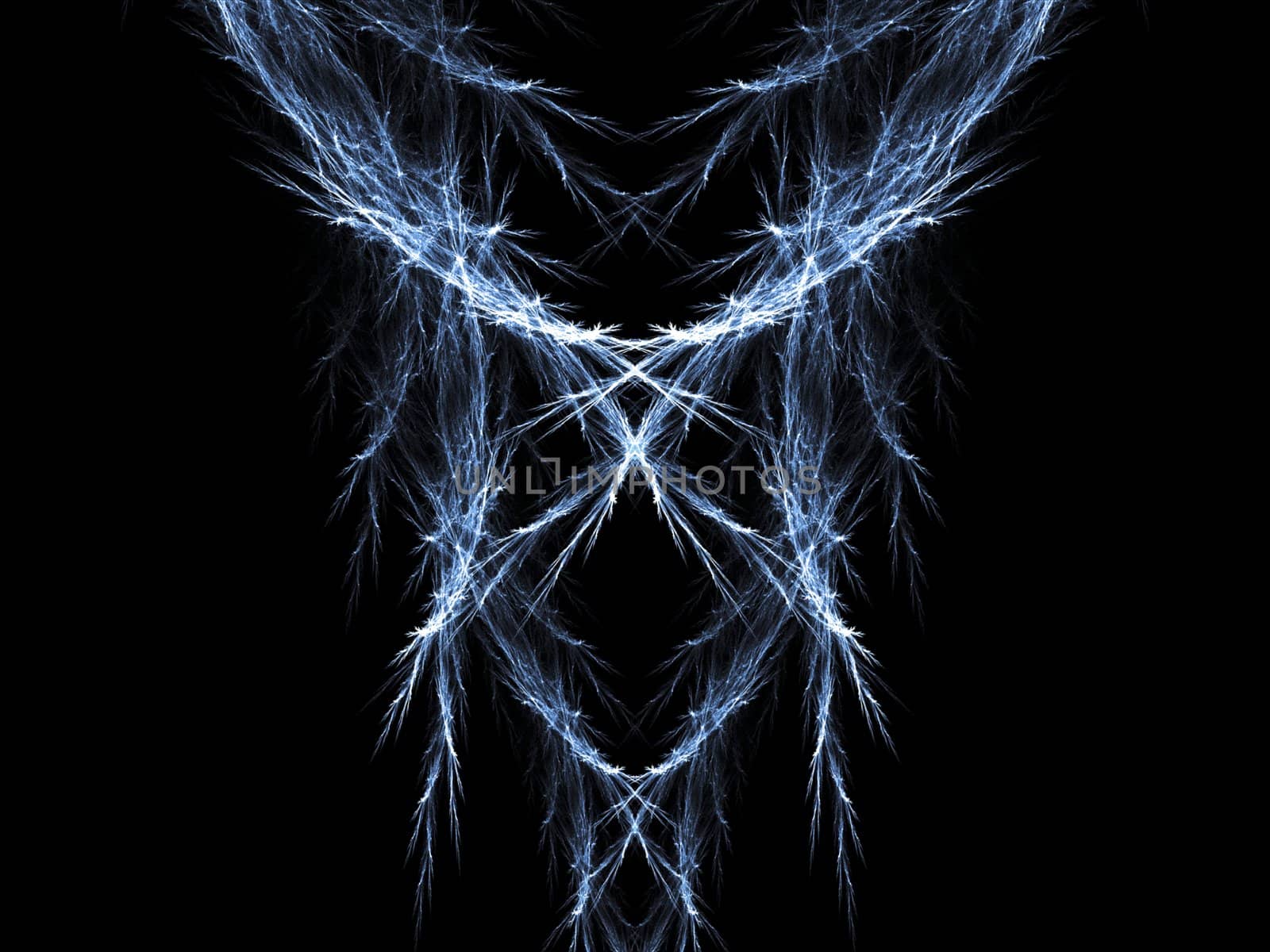 Digitally rendered fractal background