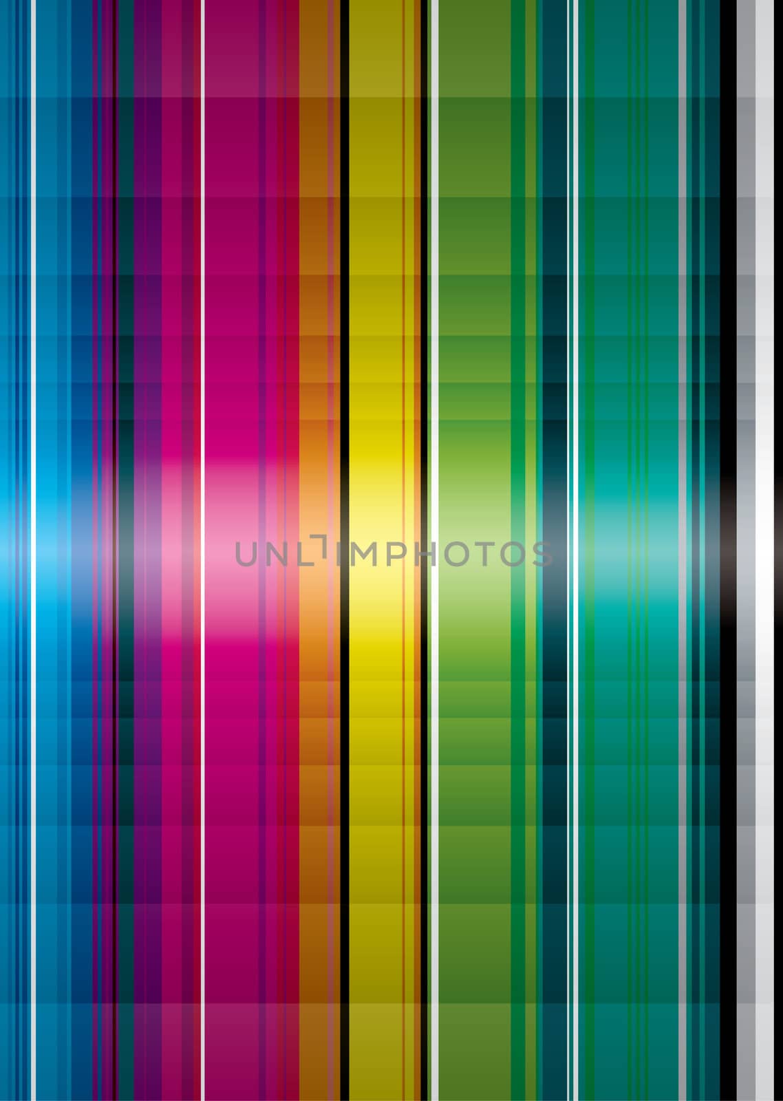 Illustrated rainbow background with plenty of copy space