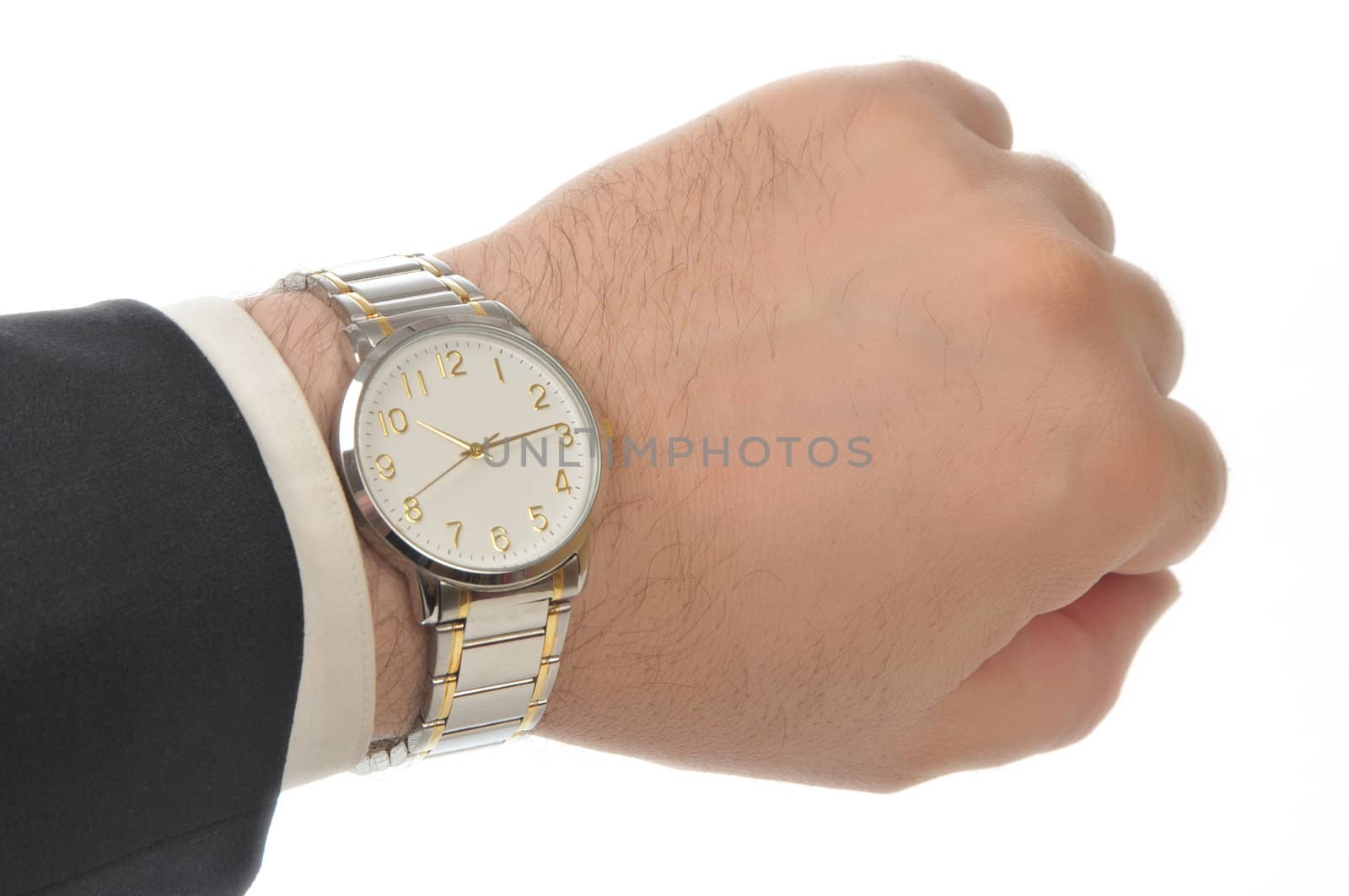 Wristwatch on hand  by dyoma