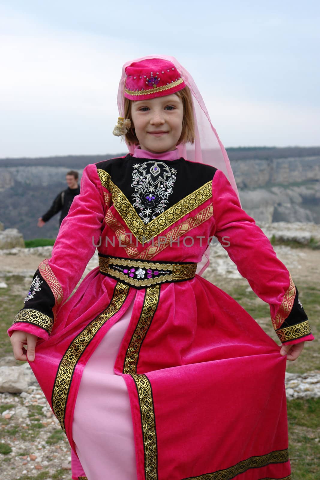 The girl in the Tatar dress