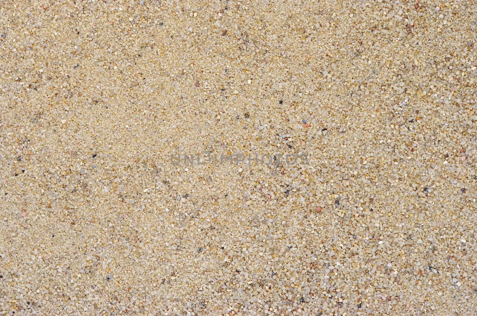 Detail of the surface of rounded sand