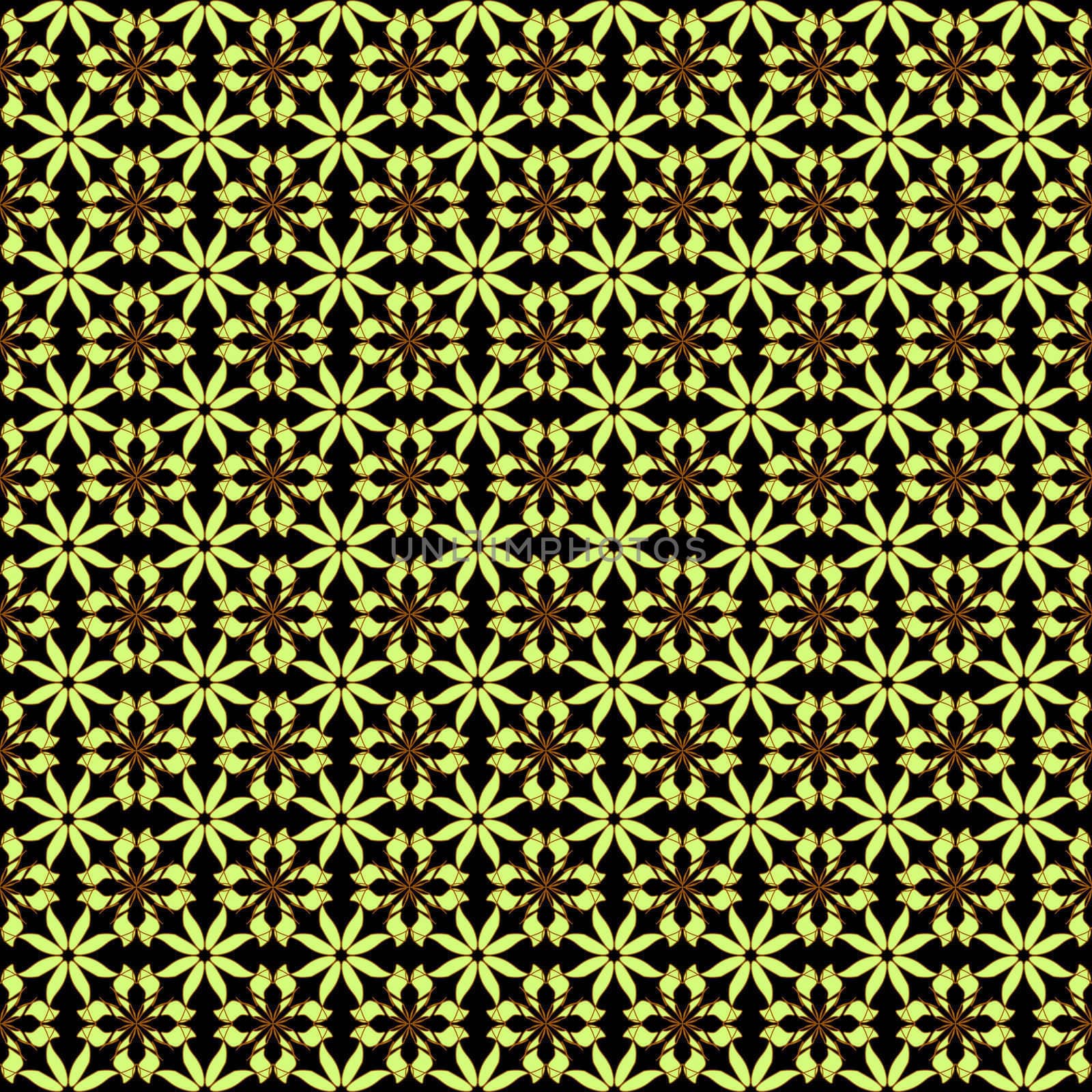 Wallpaper pattern on the black background