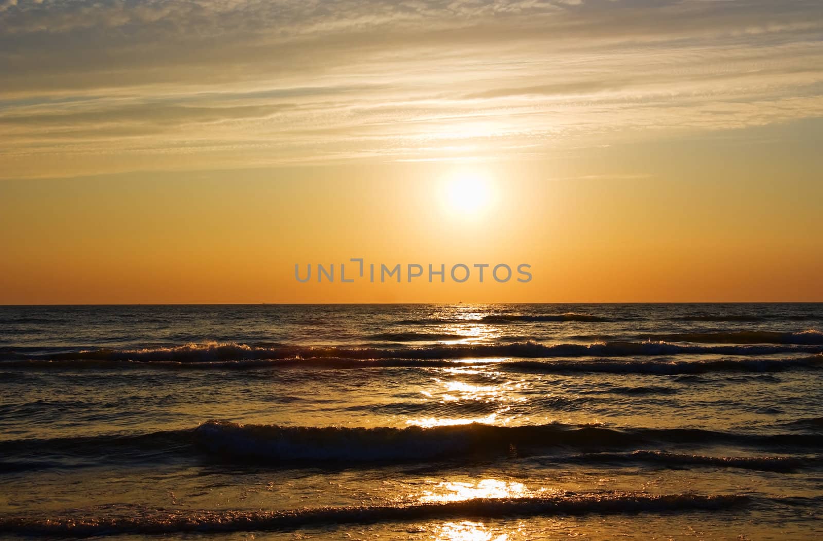 sunset at Sea