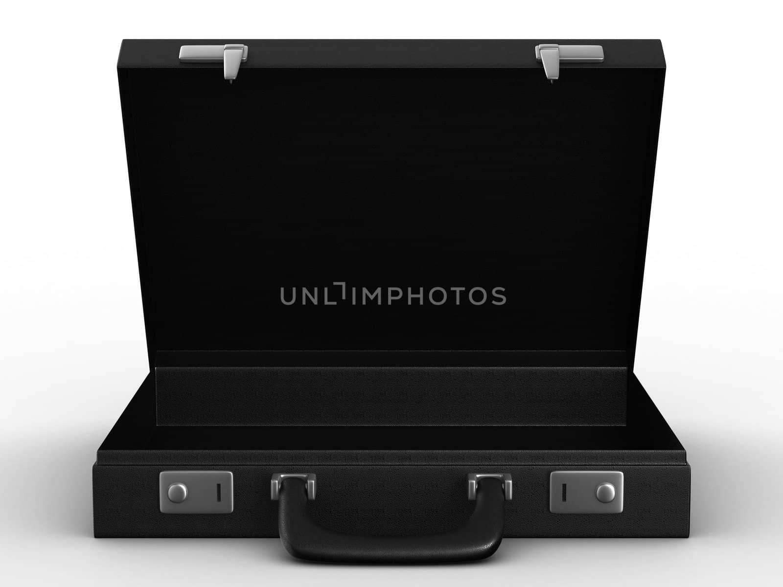 Case on white background. isolated 3D image