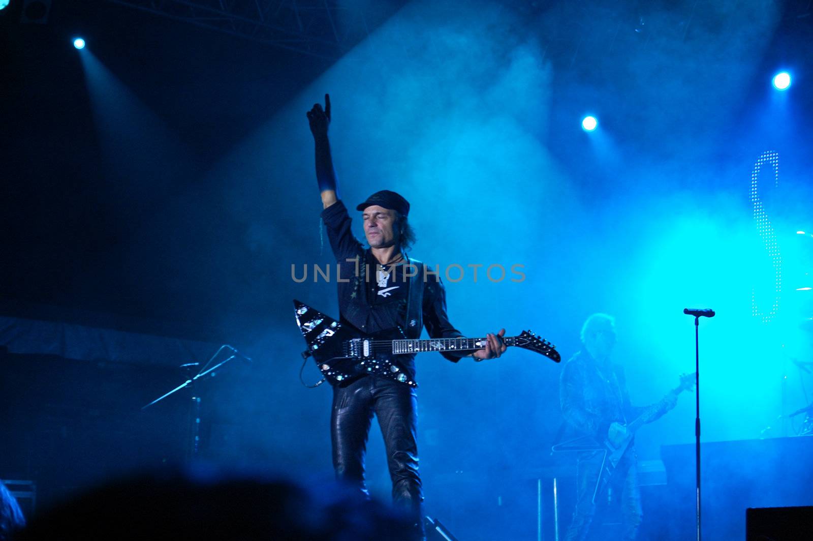 Scorpions perform at Craiova Velodrome October 23, 2008 in Craiova.