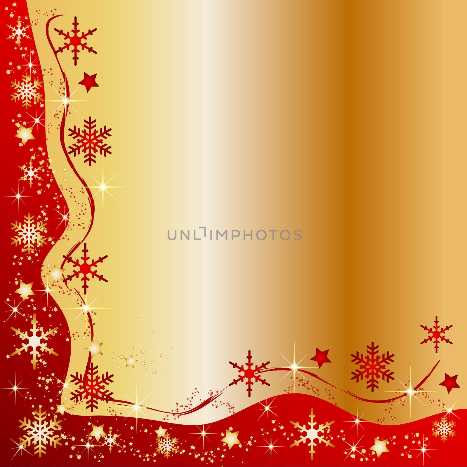 Illustration of a christmas frame background by peromarketing