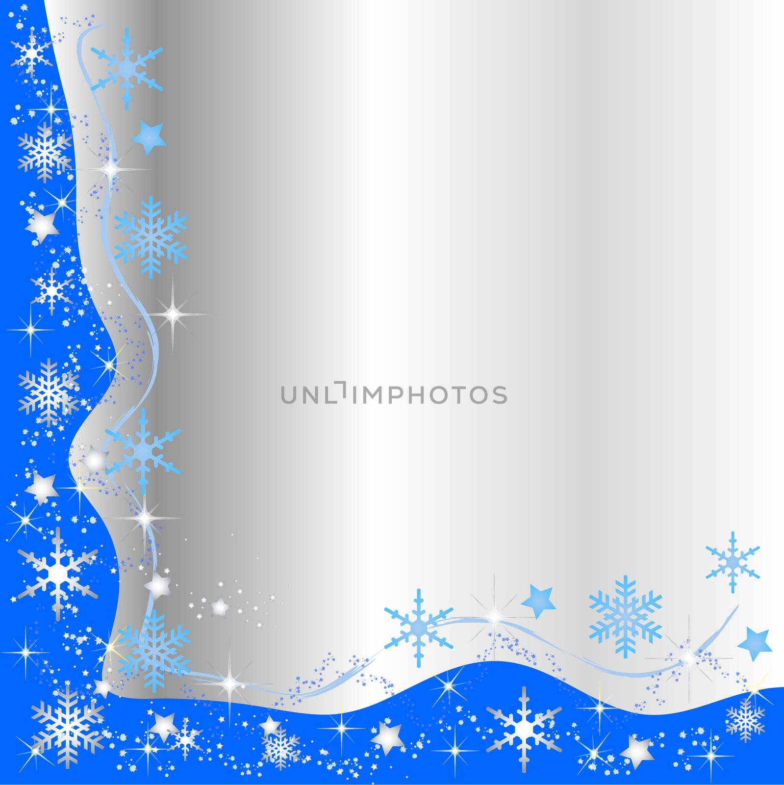 Illustration of a christmas frame background by peromarketing