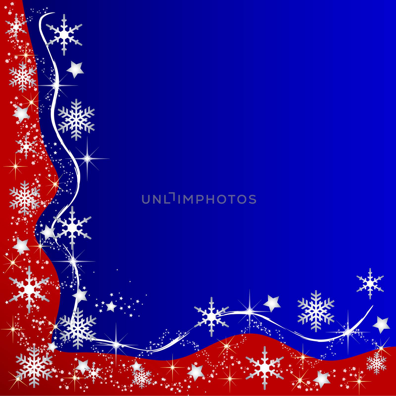 Illustration of a christmas frame background by peromarketing