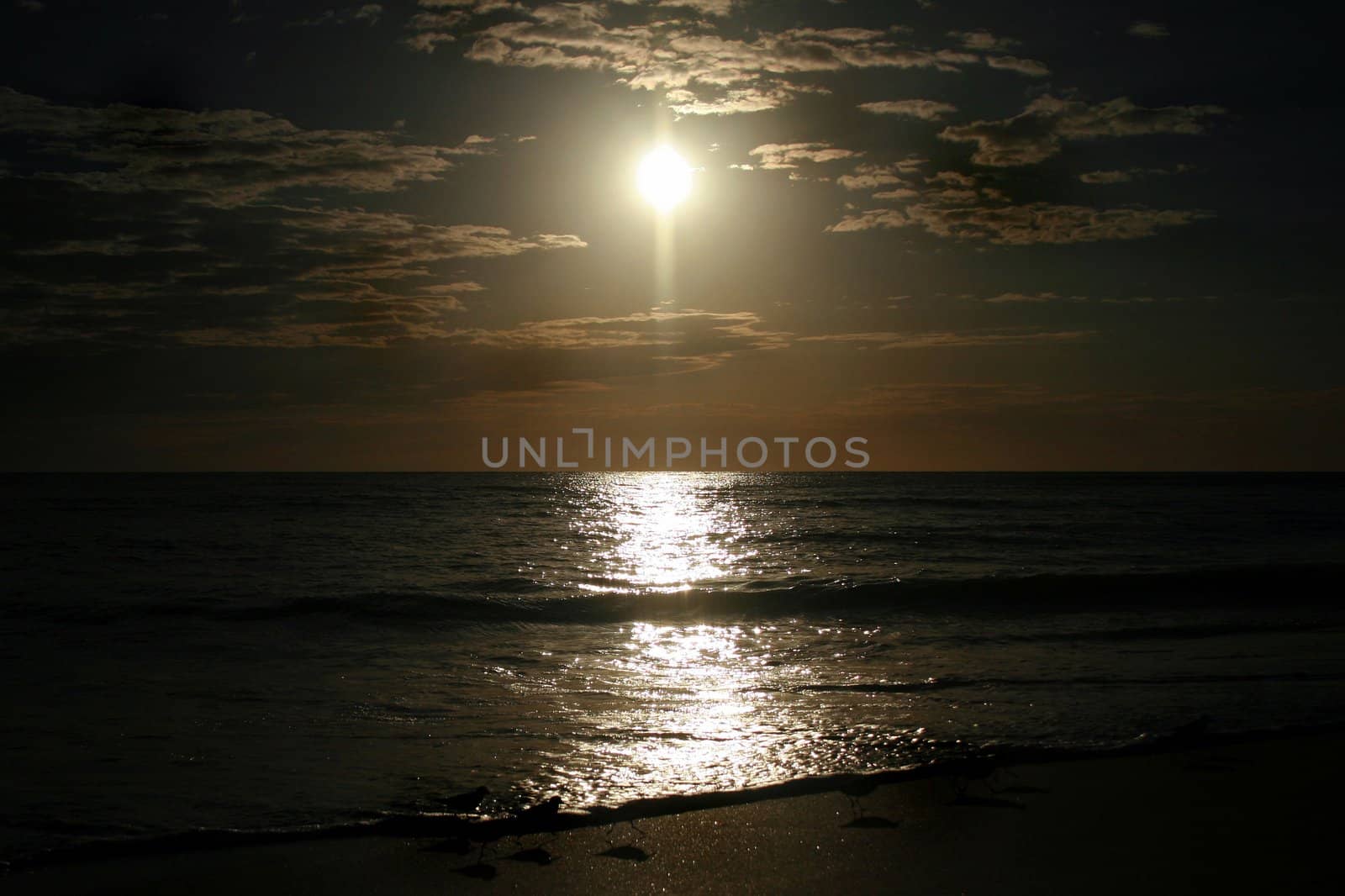 A Sunset over the Gulf of Mexico.