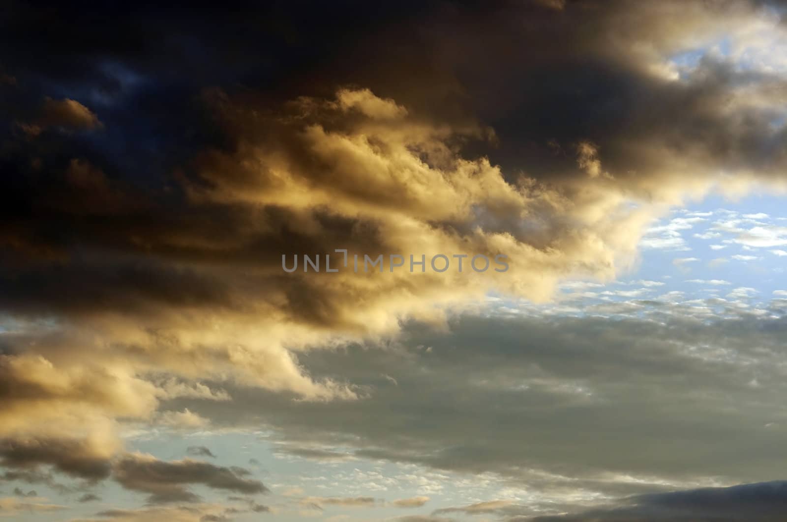 Shot of the sky and clouds