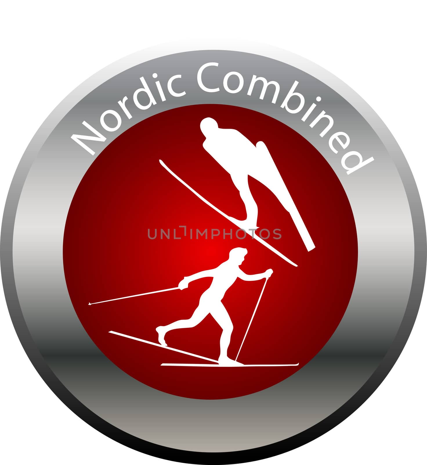 winter game button nordic combined by peromarketing