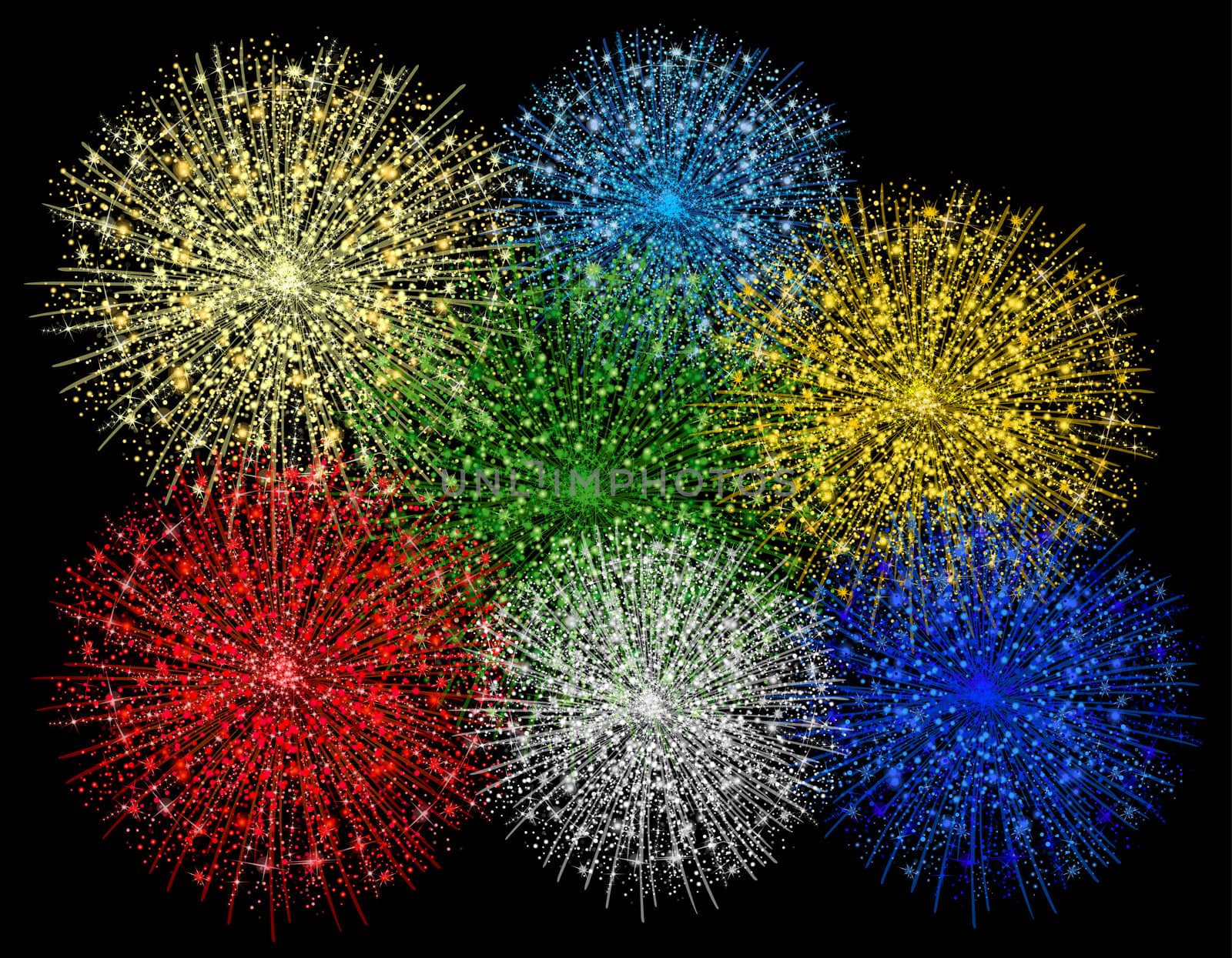 illustration of a fireworks by peromarketing