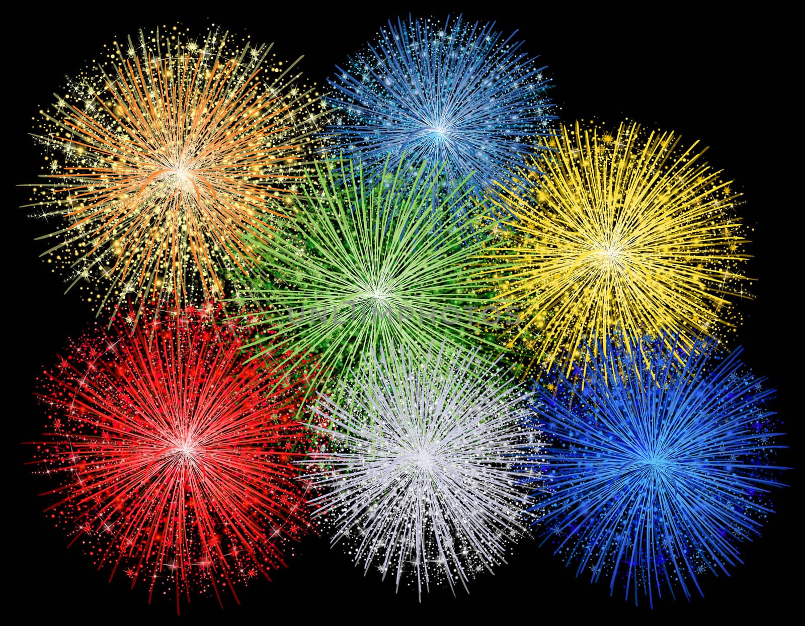 illustration of a fireworks by peromarketing