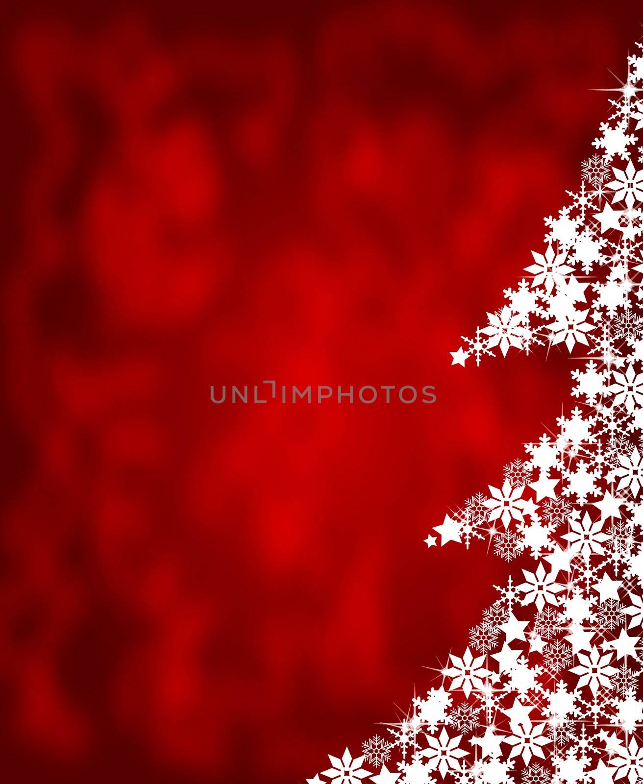illustration of a christmas frame with tree by peromarketing