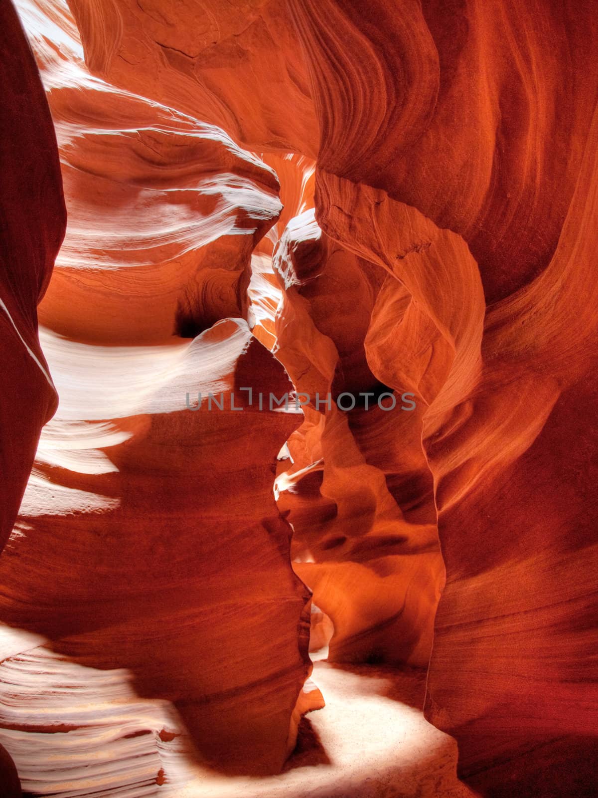 The famous upper Antelope Canyon near Page Arizona