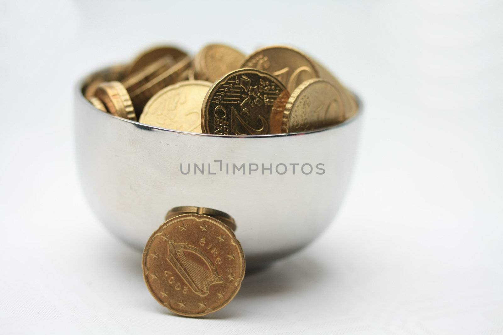 A pot full of golden coins bringing all the luck for St. Patrick's day