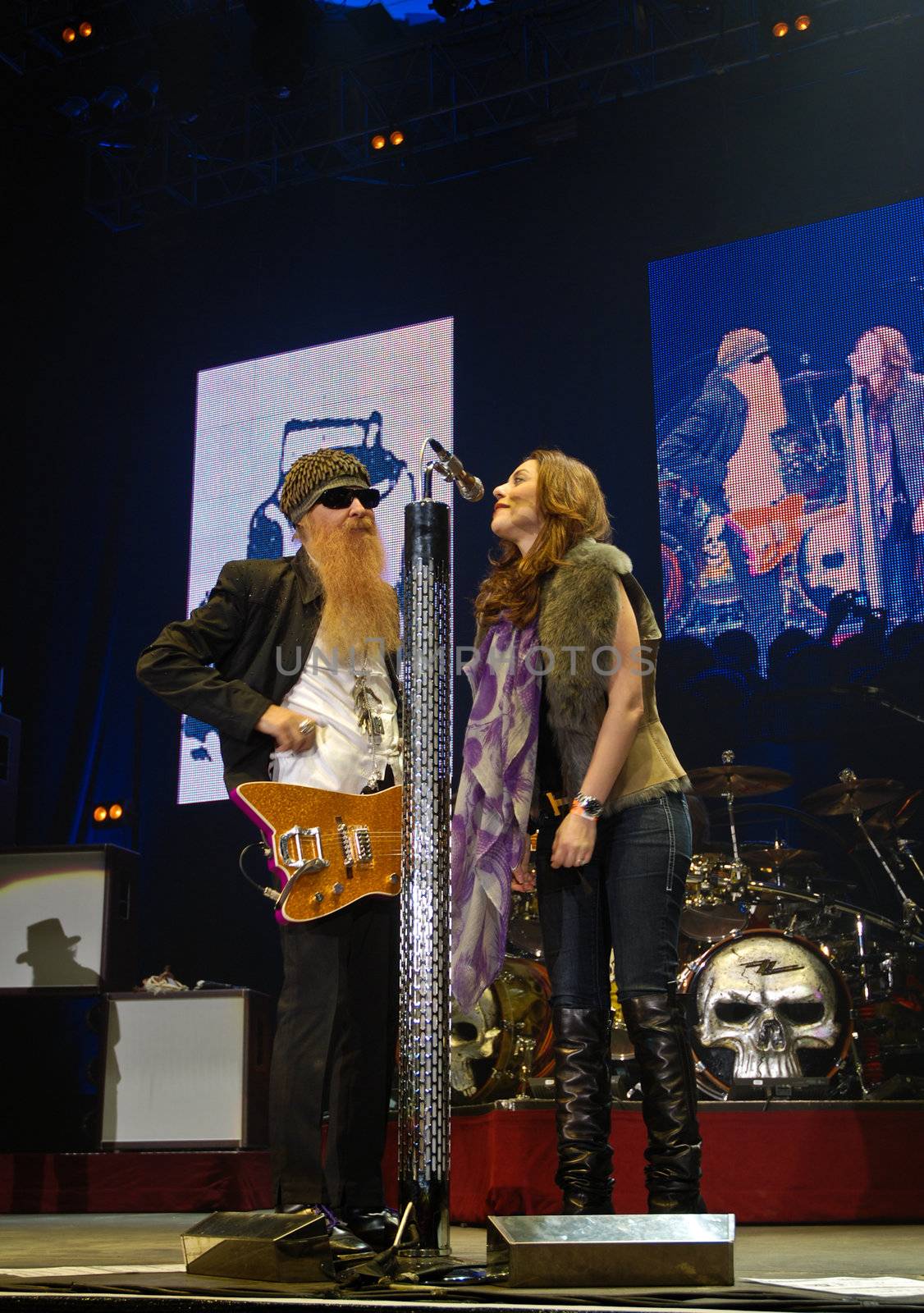 ZZ Top performs at Sala Polivalenta October 20, 2009 in Bucharest