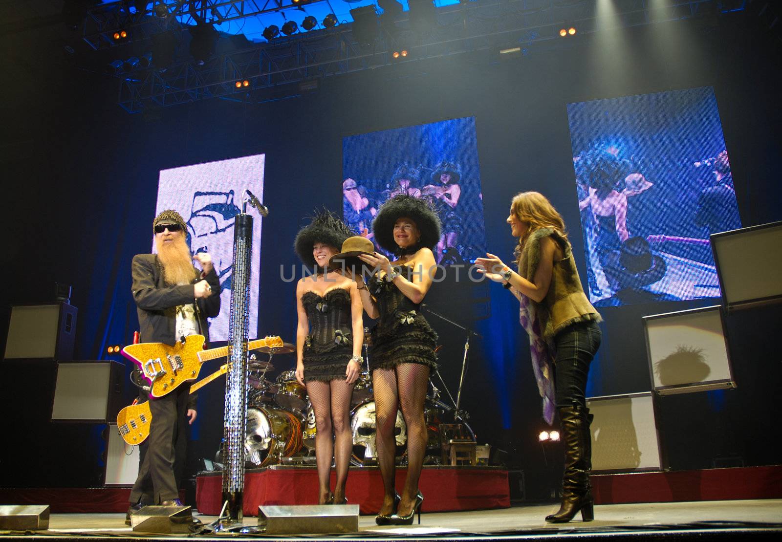 ZZ Top performs at Sala Polivalenta October 20, 2009 in Bucharest