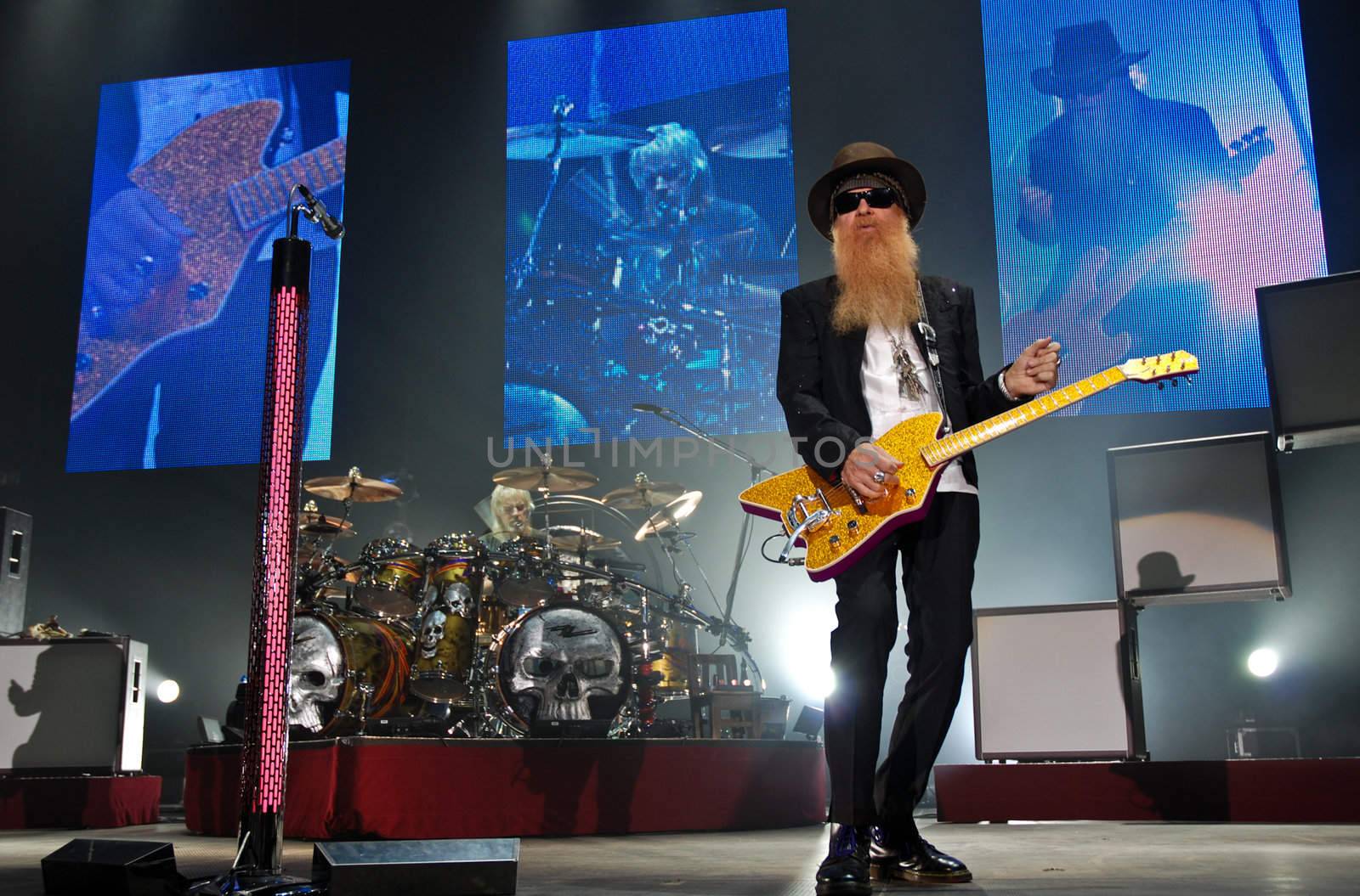 ZZ Top performs at Sala Polivalenta October 20, 2009 in Bucharest