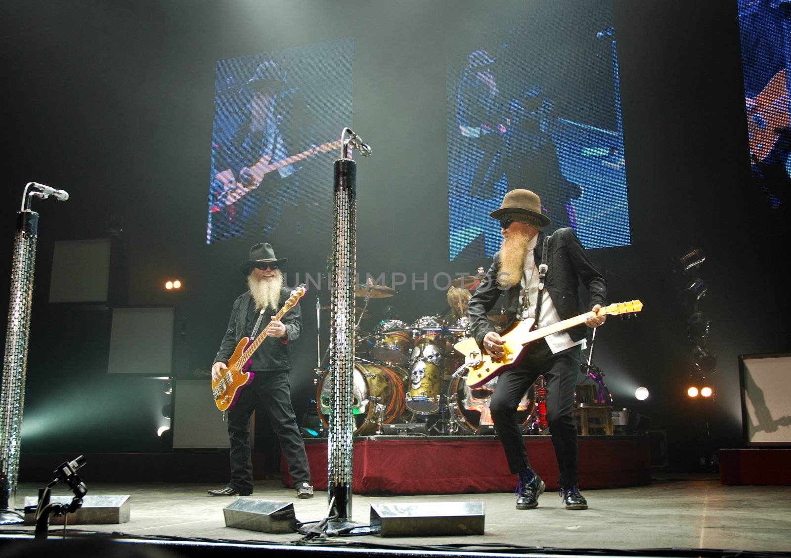 ZZ Top performs at Sala Polivalenta October 20, 2009 in Bucharest