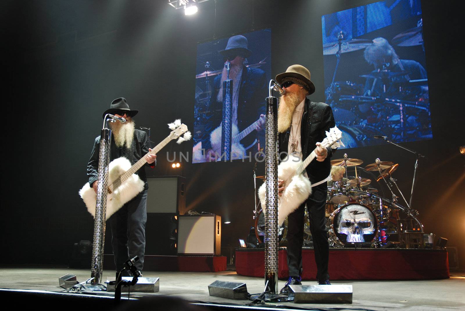 ZZ Top performs at Sala Polivalenta October 20, 2009 in Bucharest