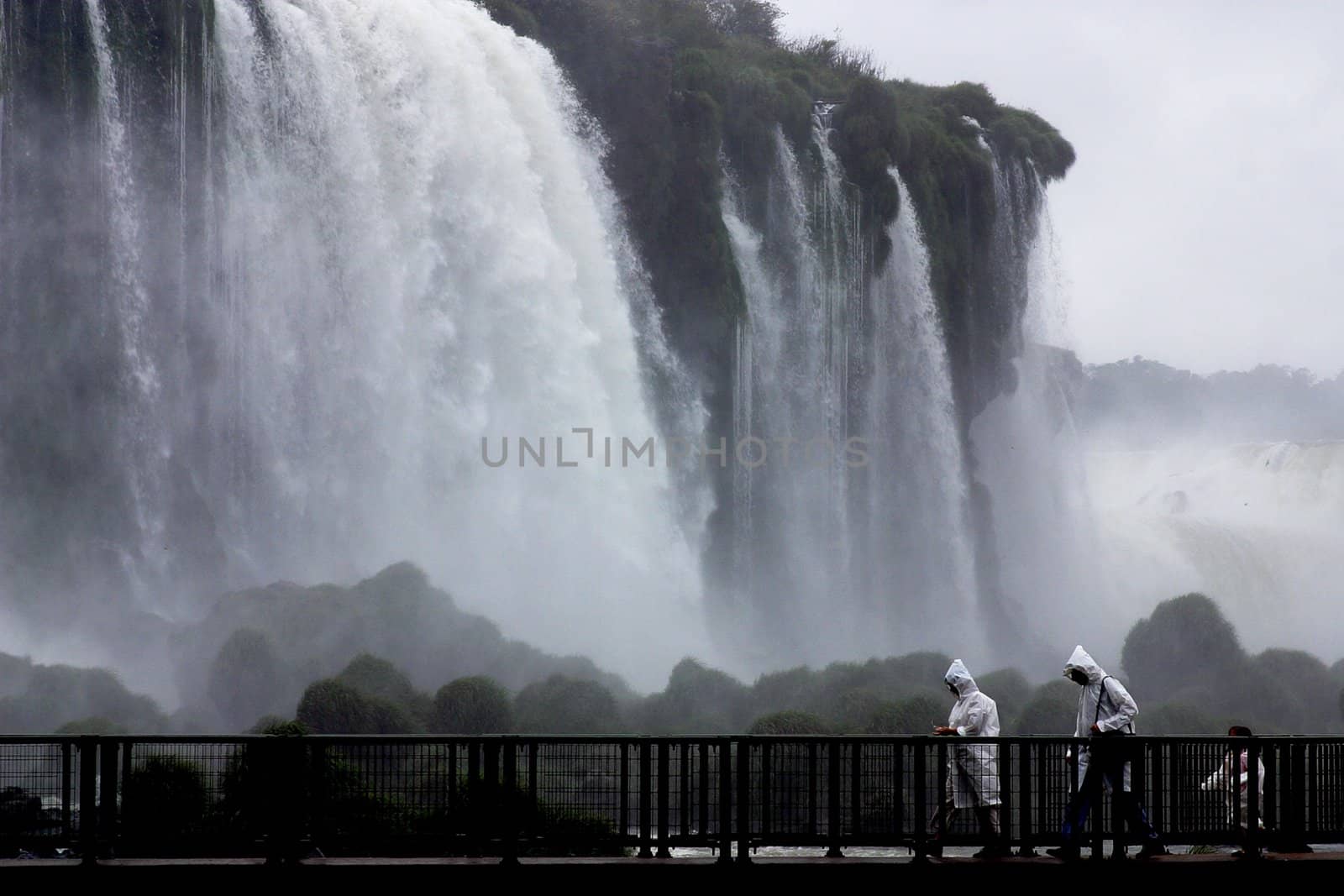 Iguazu Falls, at the border of Argentine and Brasil, Southamerica.