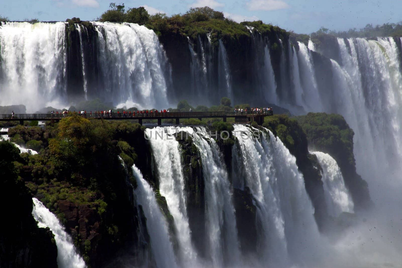 Iguazu Falls, at the border of Argentine and Brasil, Southamerica.