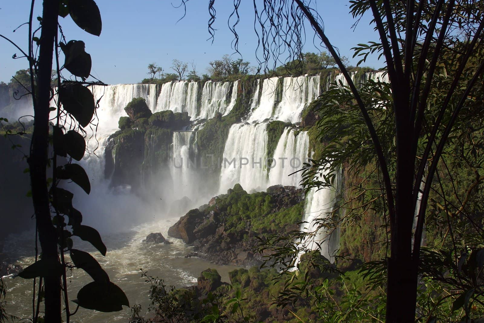 Iguazu Falls, at the border of Argentine and Brasil, Southamerica.