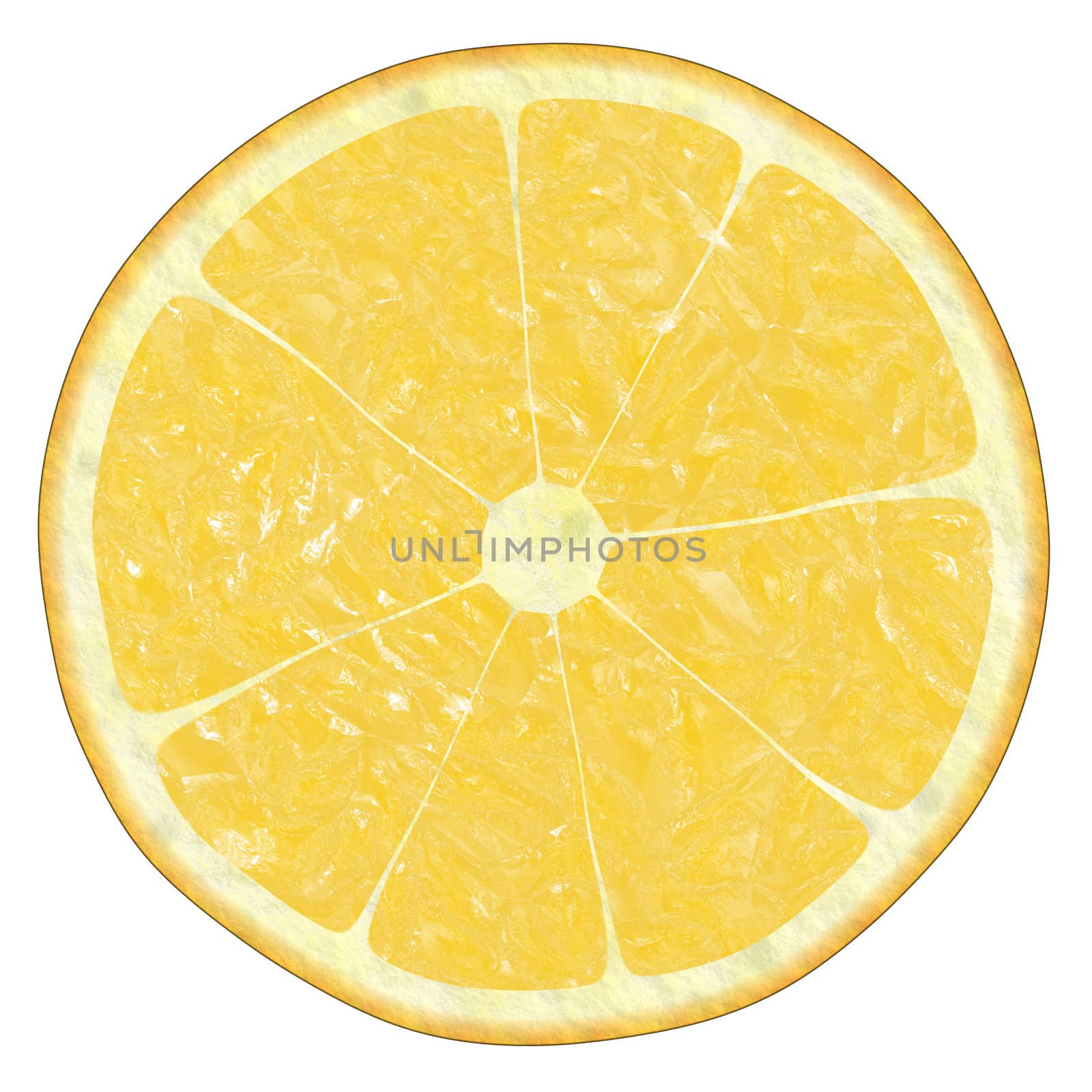 lemon texture on white,  suits for duplication of the background, illustration