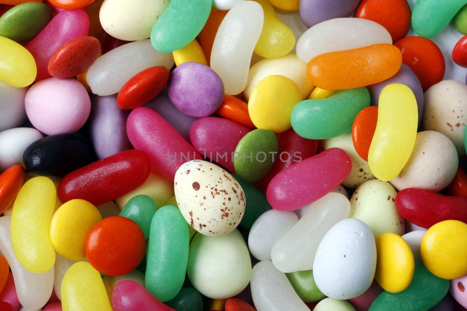 Close-up background of all sorts and multi colored candy