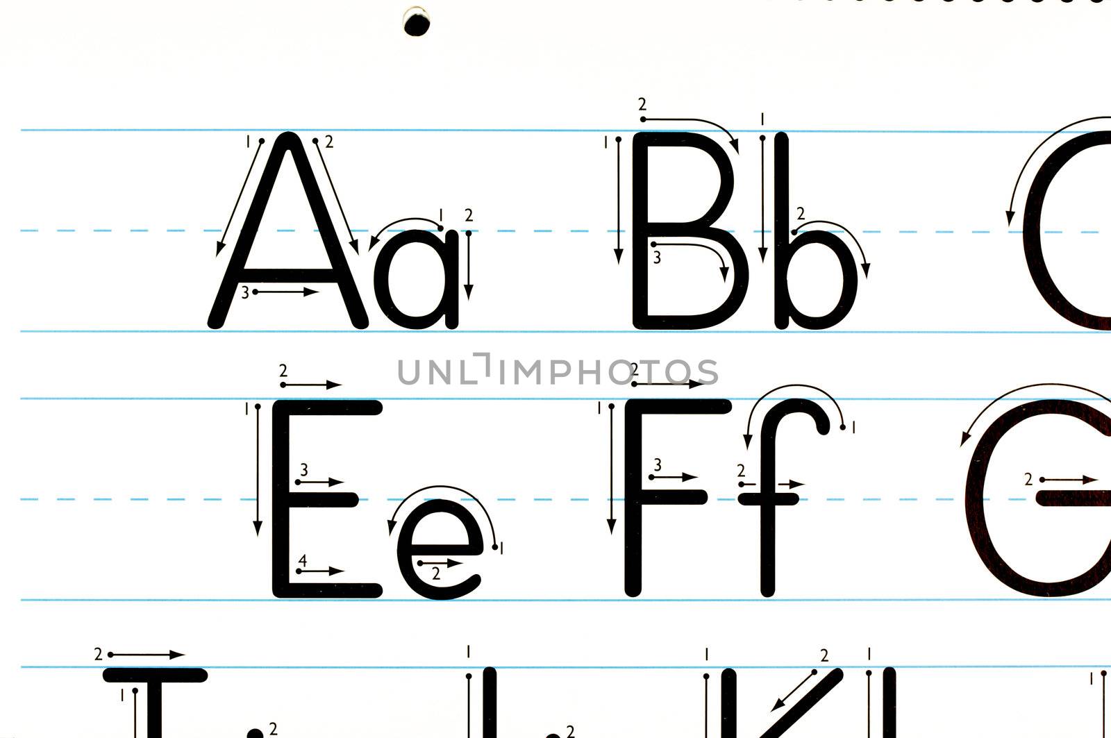 Back to School Learning Letters Chart