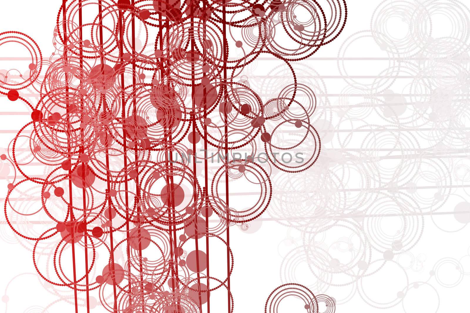 Clean Flowing Lines and Circles Abstract Background 