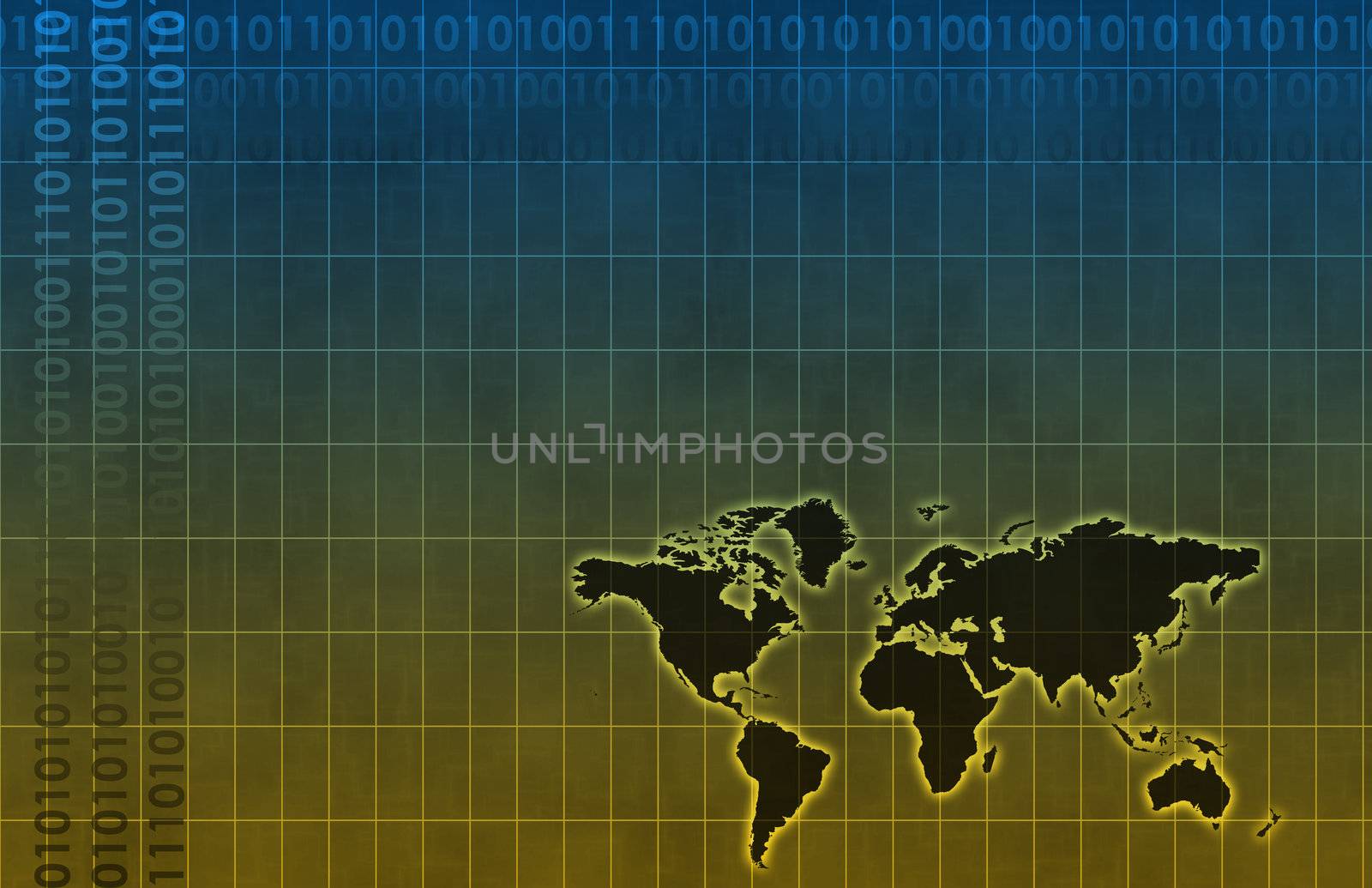 Futuristic Web Cyber Data Grid Color Background