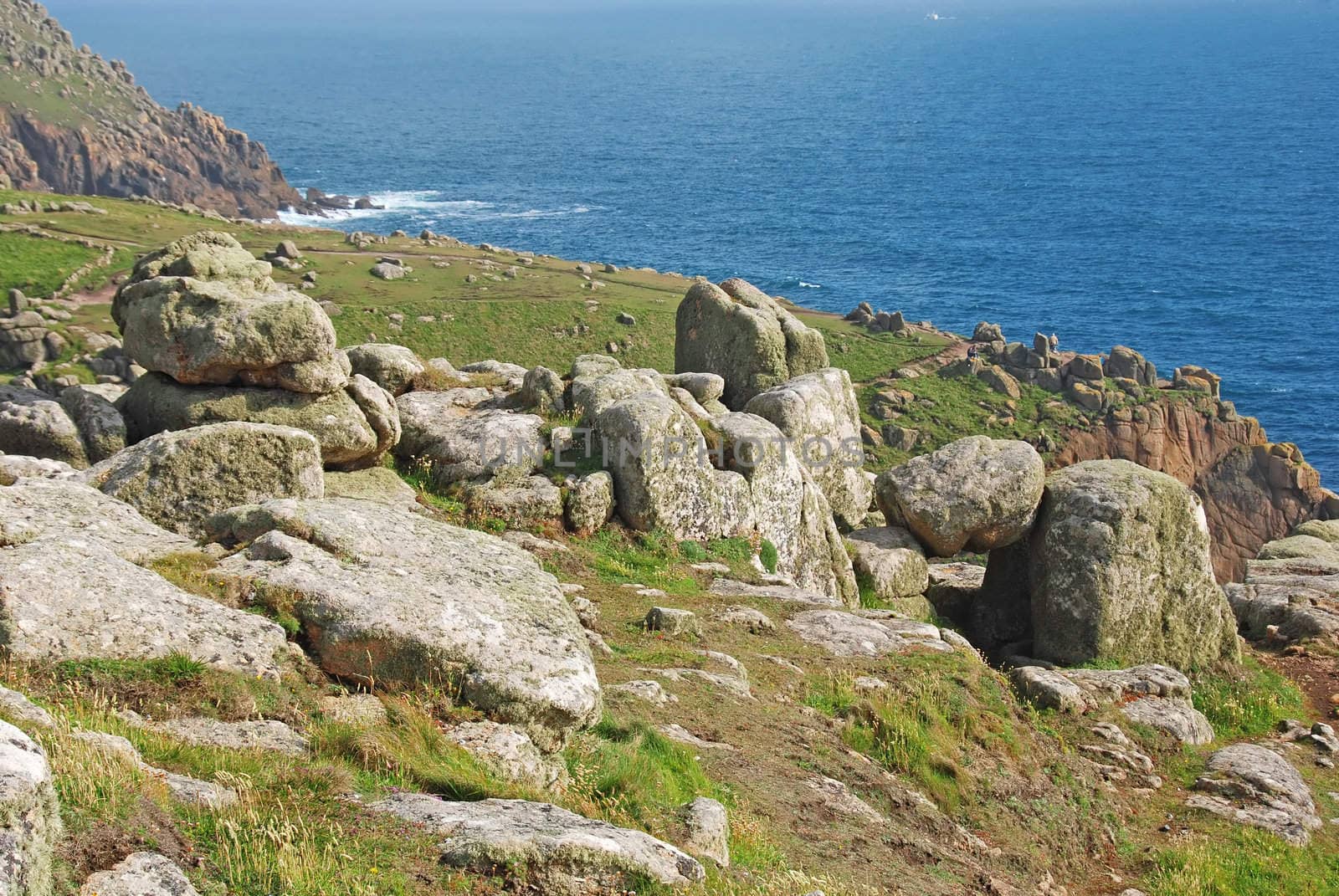 Beautiful mountain landscape in Land's End, UK