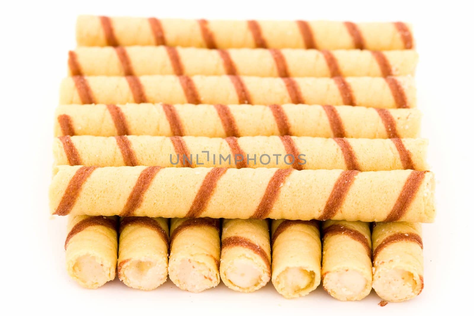 Sweet cookies on a white background