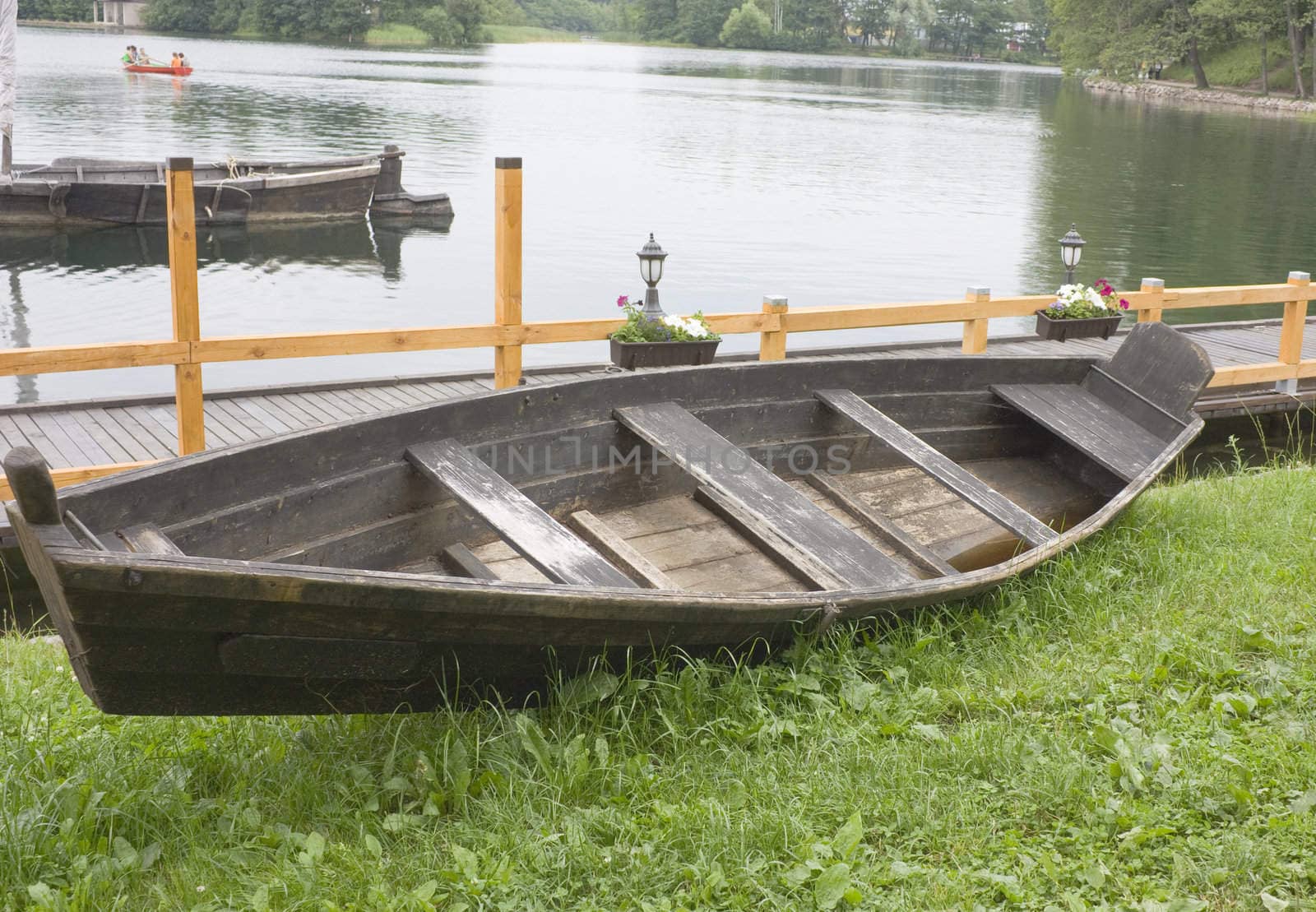 The ancient Lithuanian boat