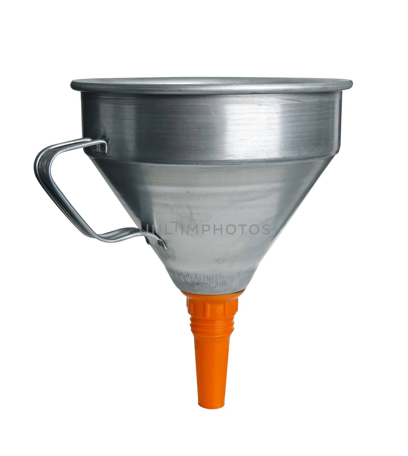 Funnel isolated on white background with clipping path