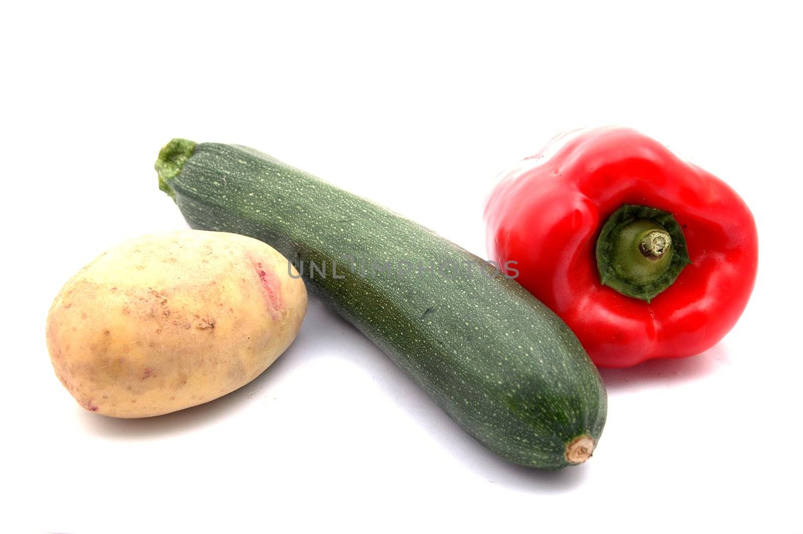 courgette potato and red pepper